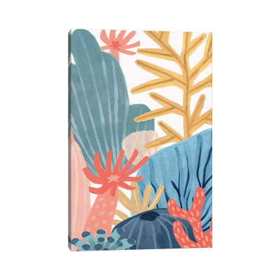 Paper Reef I by June Erica Vess - Wrapped Canvas Painting