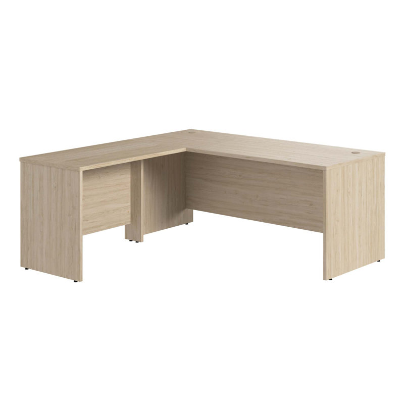 Bureau en forme de L avec retour Studio C, H 29,84 po x l 71,02 po x P 29,37 po, Brown