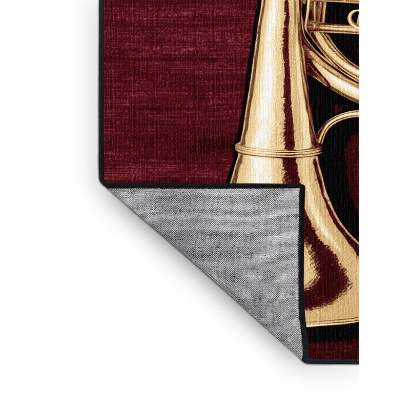  Tapis lavable en cor français, Carré 4 pi