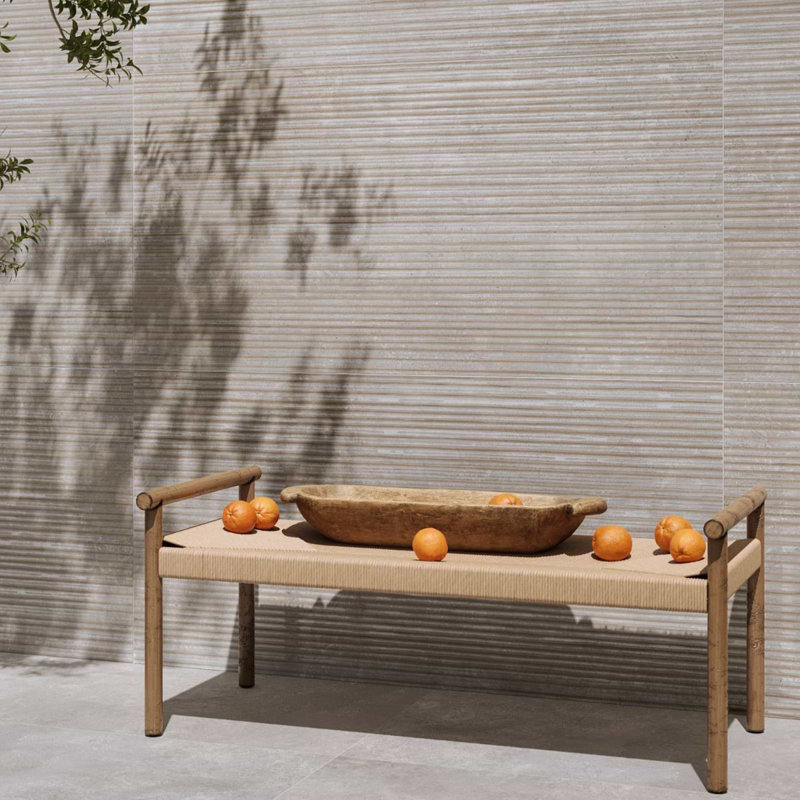 Limestone Look Semi-Polished Porcelain Floor And Wall Tile, Deco Gray