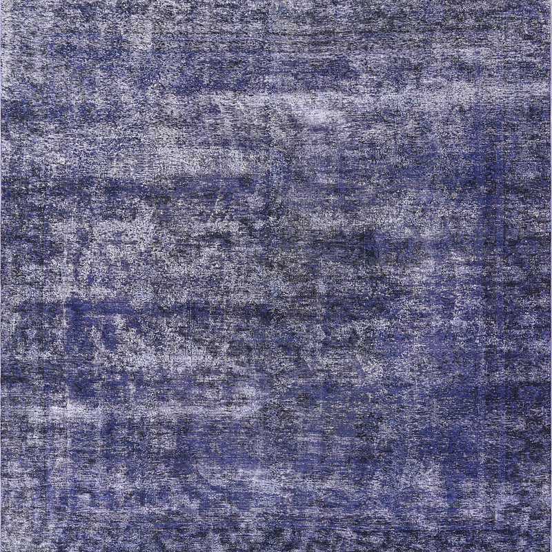 Tapis 100% Mid-Century moderne 1860 lavable à la machine, Carré 8 pi