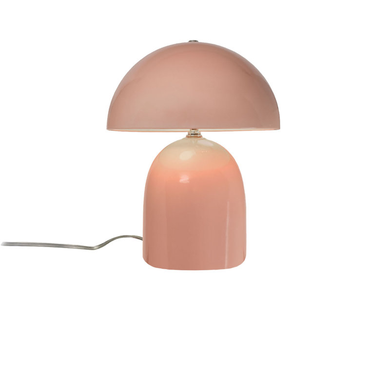 Lampe de table en céramique Kimbolton, Rosé brillant