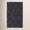 Rowan Black White Hand-Loomed Geometric Rug