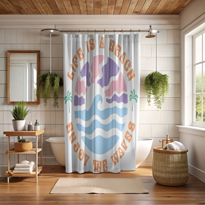 Gulam Shower Curtain, H 74 po x l 71 po