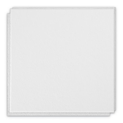 Washable White Beveled Tongue & Groove 1 ft. x 1 ft. Drop-In Mineral Fiber Acoustic Ceiling Tile in White, Set of 40