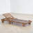 Outdoor Chaise Lounge Set Of 2, 3-Position Adjustable Backrest, Solid Wood, Clean Linear Frame, Contemporary, Patio-26657835