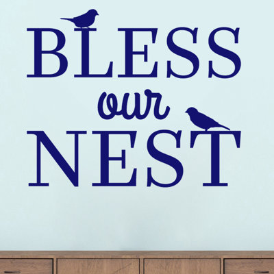 Décalcomanie murale bless notre nid