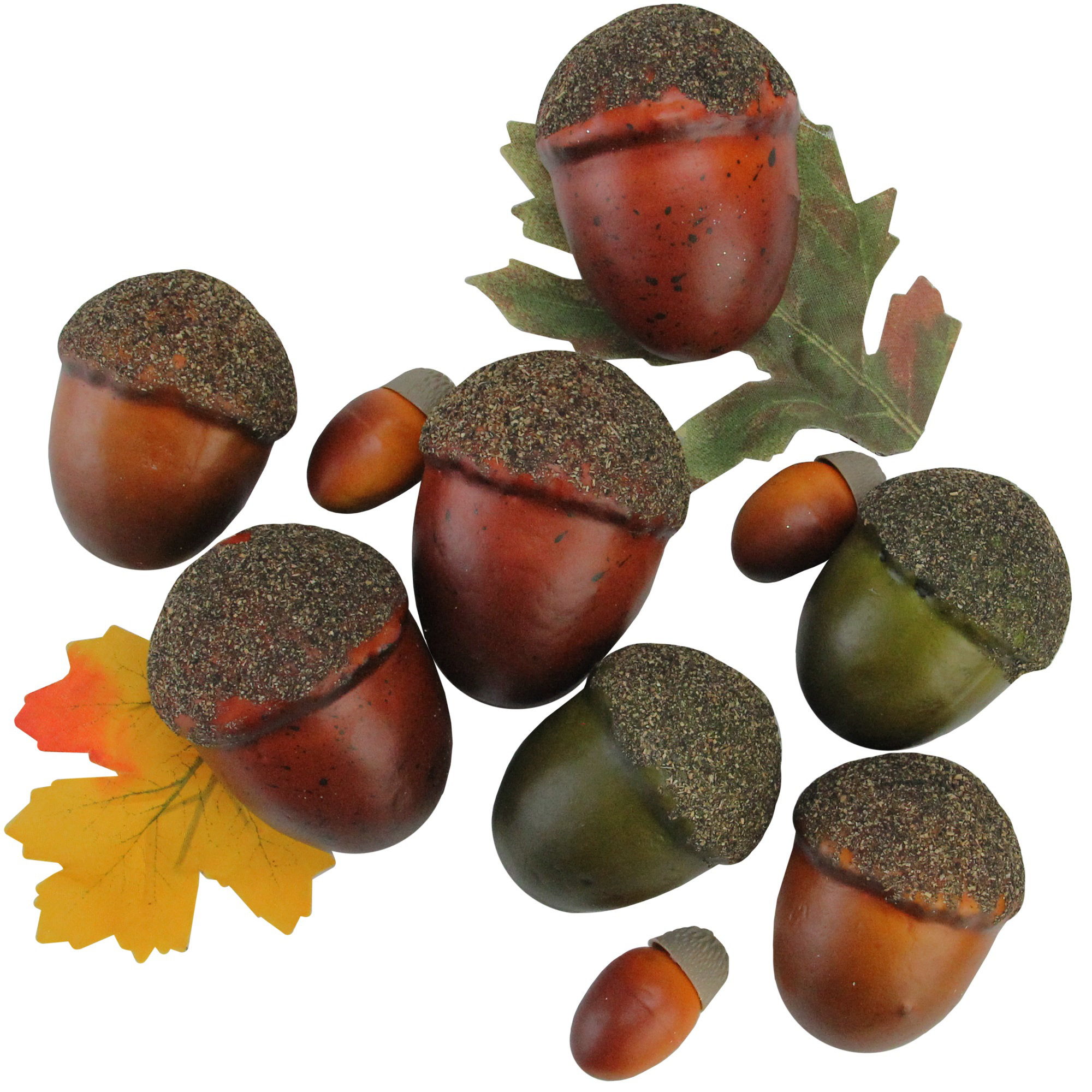 Northlight Seasonal 10-Piece Fall Harvest Artificial Acorns and Maple Leaves Decoration Set | Wayfair