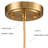 Kamruddin 1 - Light Gold Single Pendant