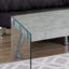 Table basse contemporaine contemporaine rectangulaire en verre trempé stratifié gris L 44 po-896100650
