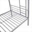 Lit superposé en métal avec lit gigogne pour chambre d'enfant, argent frais, base de lit supplémentaire pour économiser de l'espace