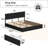 Candler Modern Bed With 4 Storage Drawers And Headboard, Velvet Upholstered Platform Bed, Sturdy Metal & Wooden Slats Support, No Box Spring Needed, Easy Assembly-2000677982-2000677987
