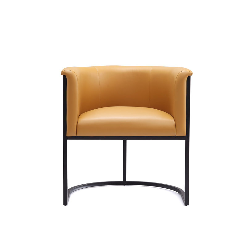 Fauteuil rembourré en similicuir Virgil, Selle