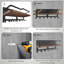 Wood Wall Organizer with Key Hooks