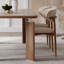 Durable Rock Slab Faux Wood Dining Table Set-109921157
