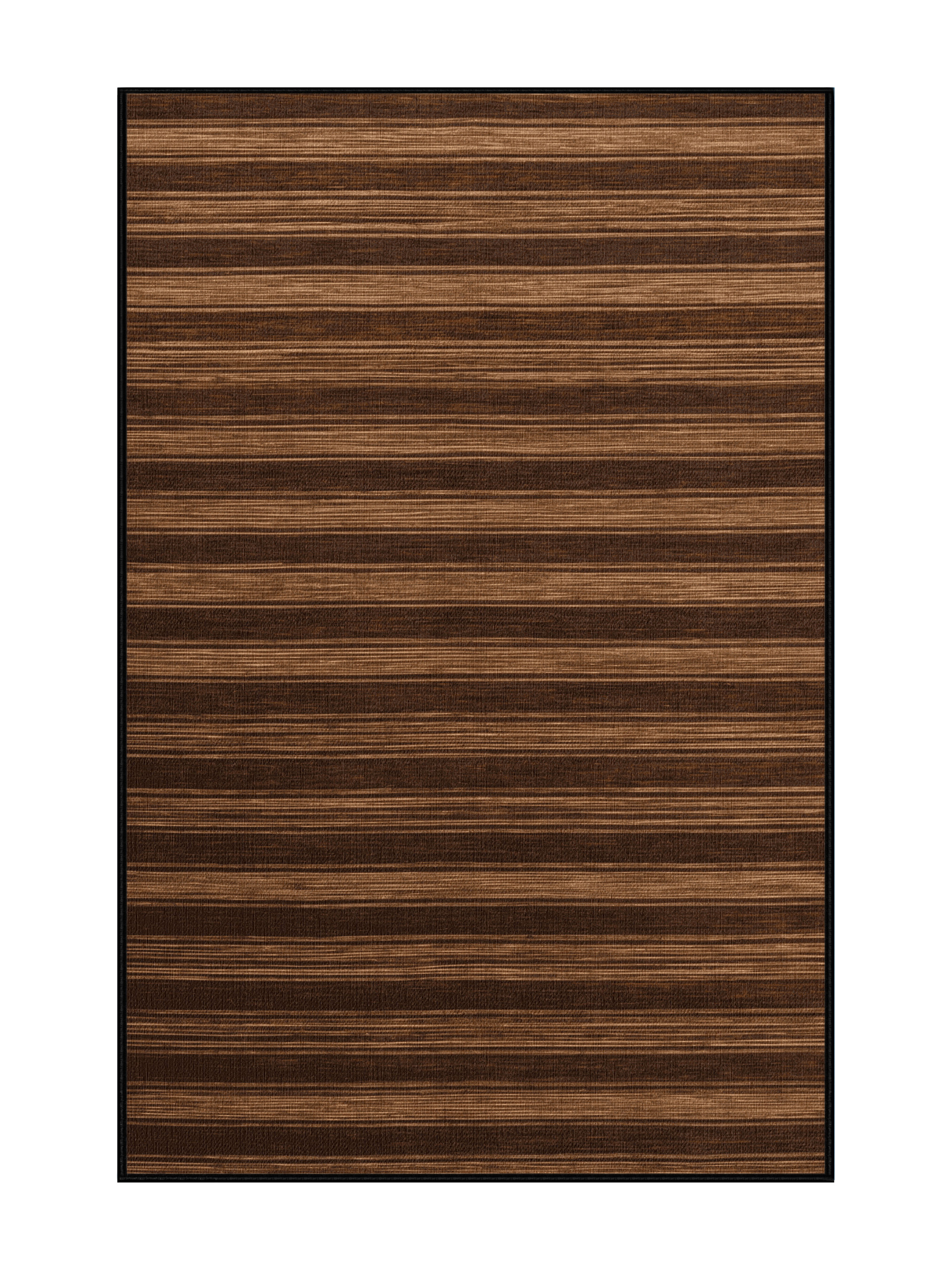Hokku Designs Machine Washable Horizontal Stripes Brown Area Rug | Wayfair