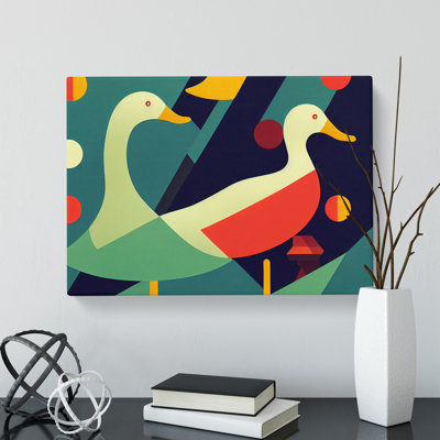 Ducks Abstract Vol.2 - Wrapped Canvas