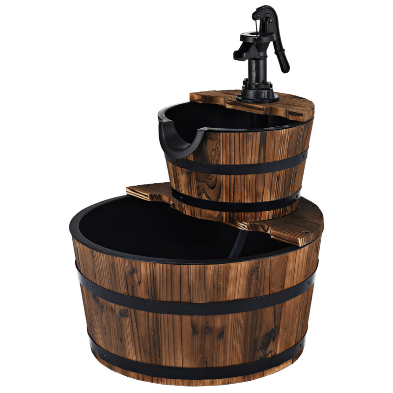 Casetta Outdoor Wood Floor Fountain