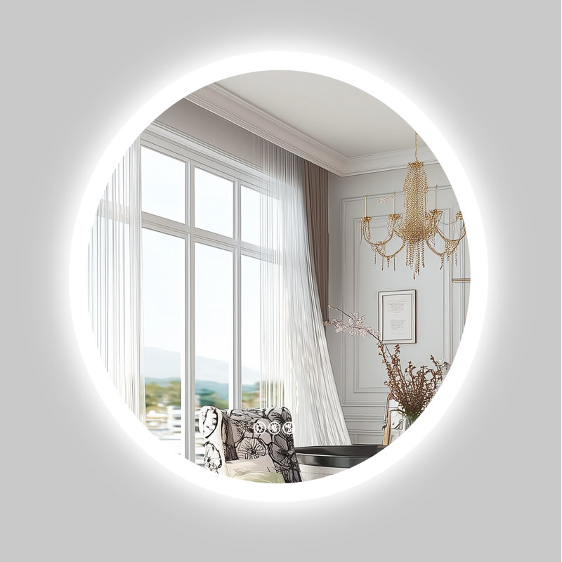 Deovion Round LED Mirror with Bluetooth