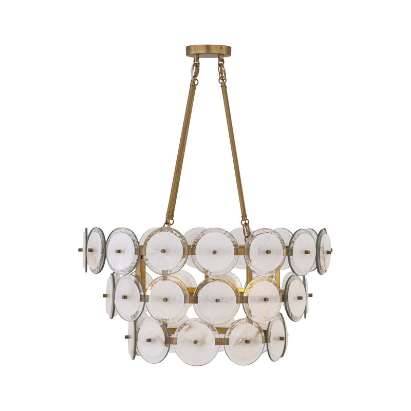 Luminaire suspendu 4 lumières 28,75 po Kintrel, H 15 po x l 28,75 po x P 28,75 po, 4 lumières