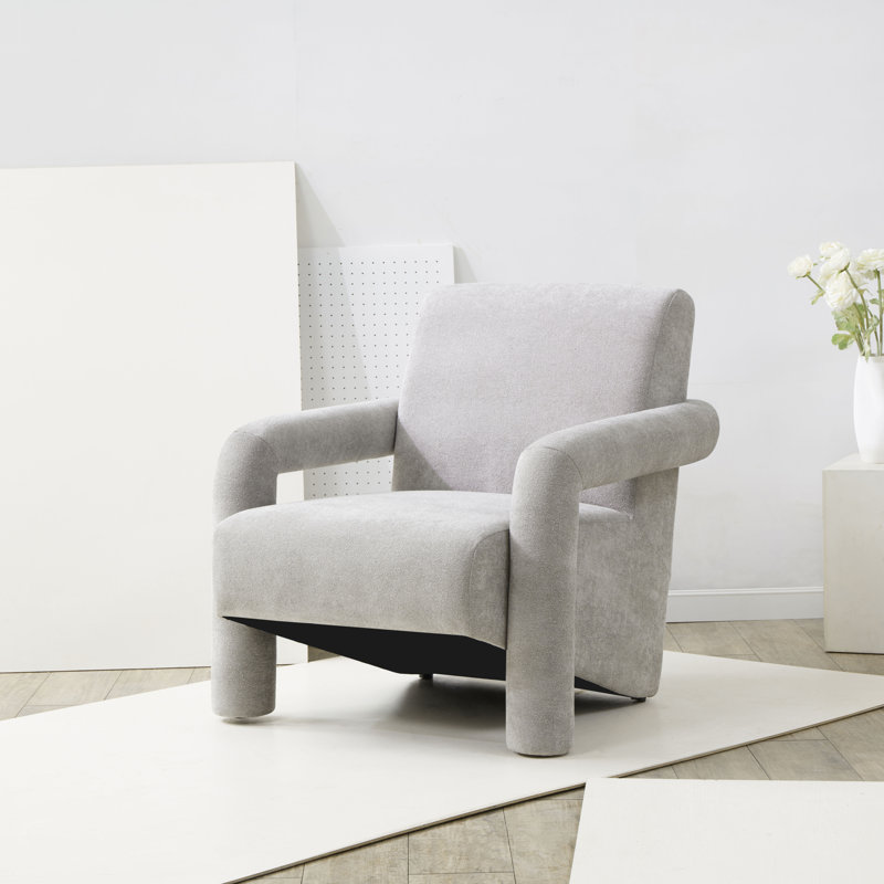 Fauteuil de 30,4 po Batula, Boucle gris