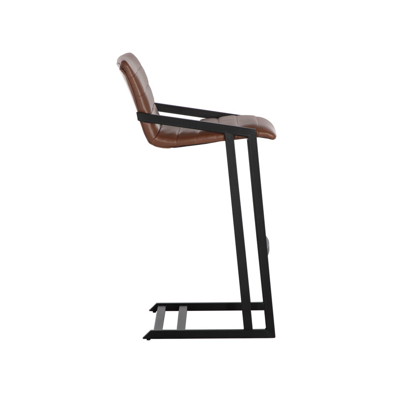 Dainon Upholstered Stool with Metal Frame