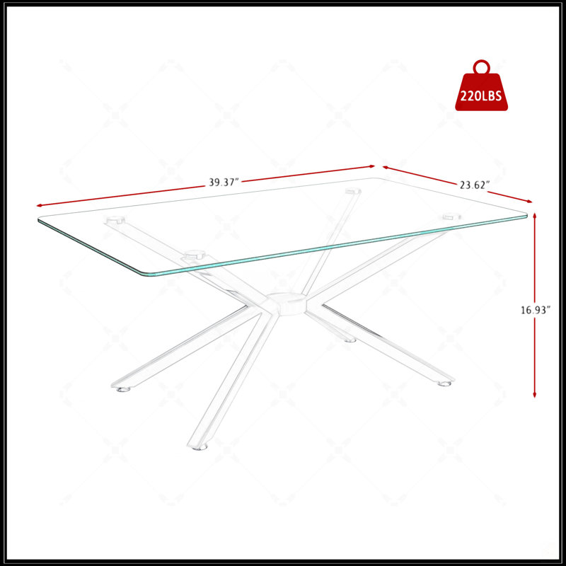 39.37" Rectangular Coffee Table