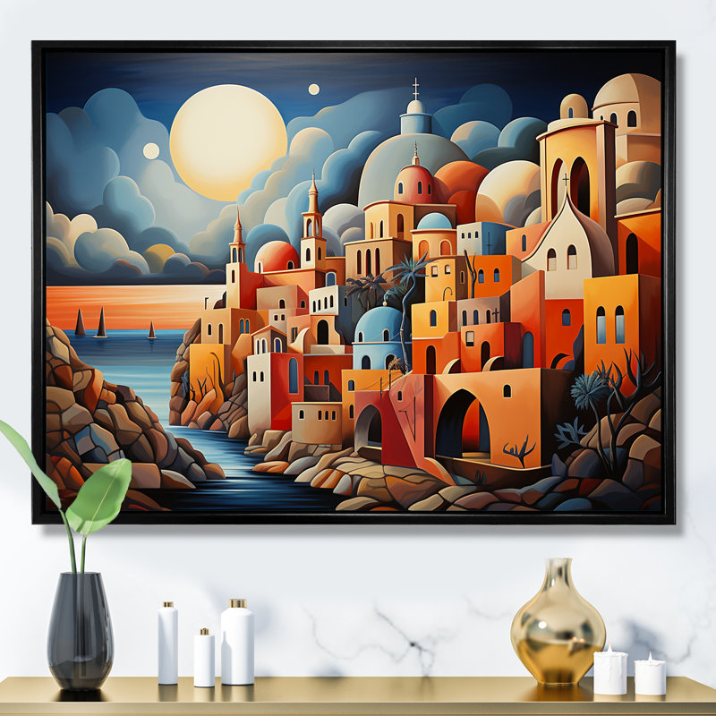 Judaïsme sépharade, héritage I - Judaïsme, art mural, Cadre flottant noir, H 34 po x l 44 po x P 1,5 po