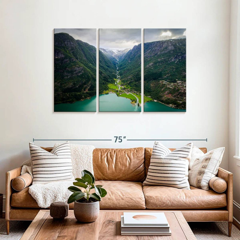 Syd Odda Mountain Scene, 36" H x 57" W