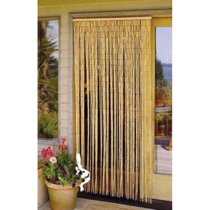 Bamboo Sheer Curtain Single Panel