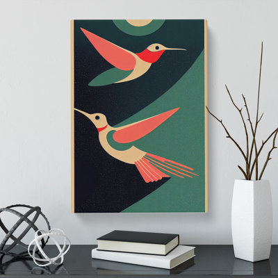 Cotta Hummingbird Abstract Vol.3 - Wrapped Canvas