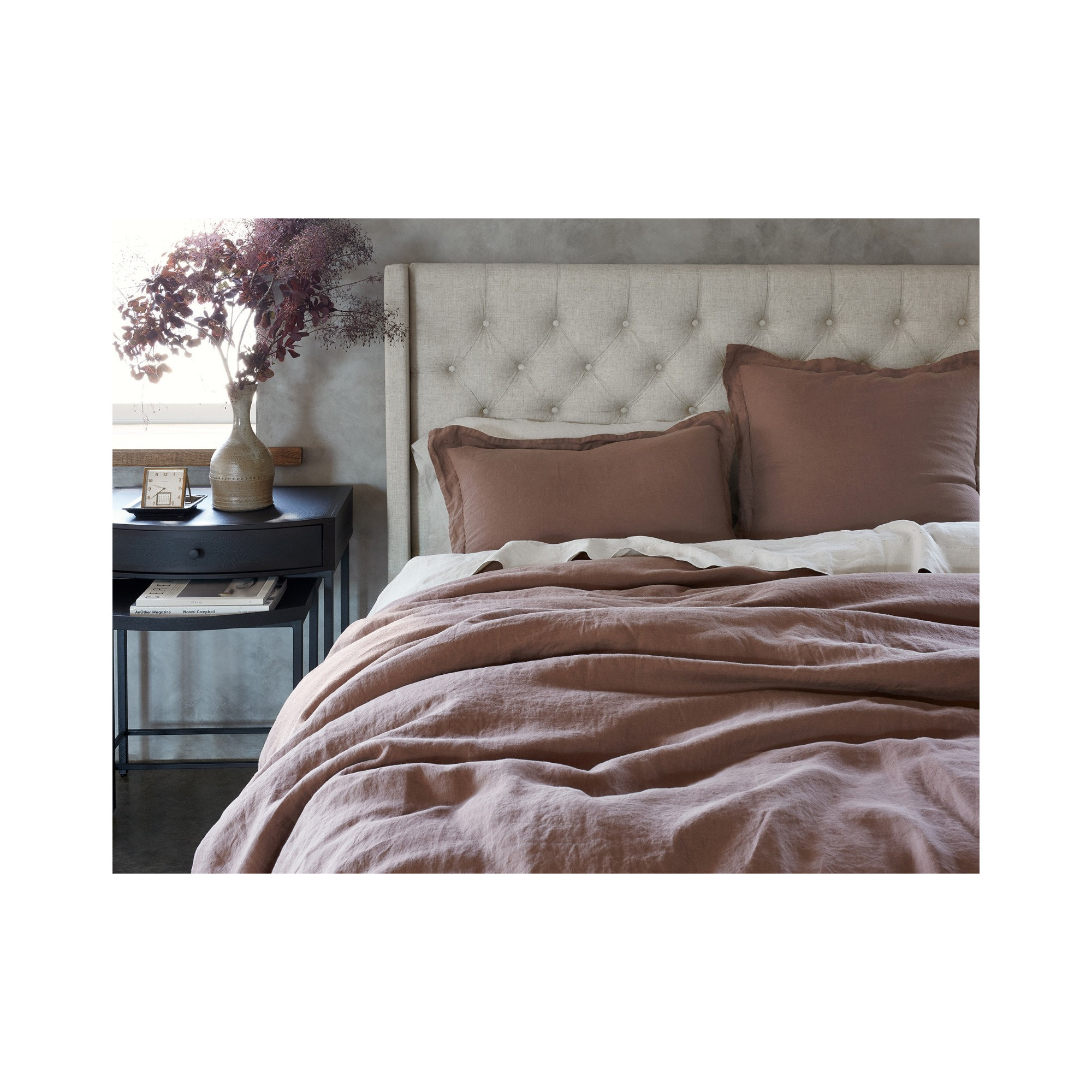 Coyuchi Organic Relaxed Linen Sham, Standard, Undyed Chambray