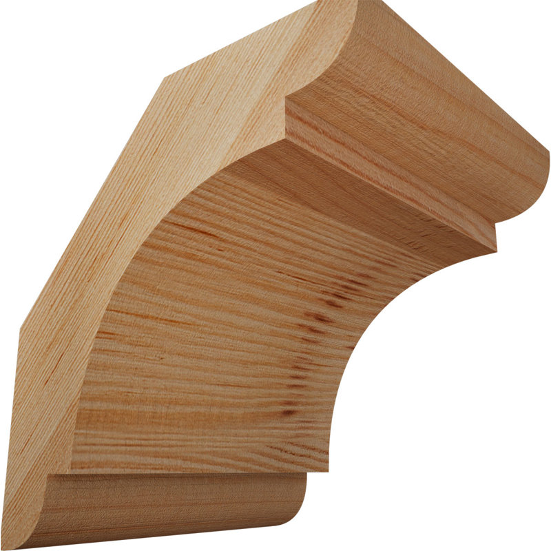 Attelle de genou olympique, Sapin de Douglas, Attelle lisse, H 6 po x l 5,5 po x P 6 po