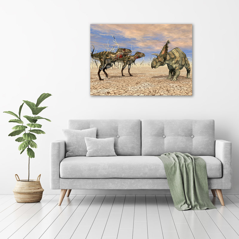 Dinosaurs - No Frame Print on Glass