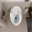 Egg Shape Smart Toilet, Single Flush, 1.28 GPF