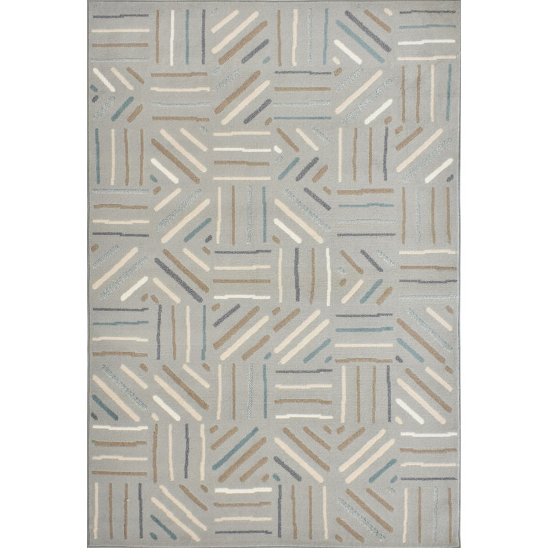 Khem Geometric Indoor Rug, Rectangle 5' x 7'