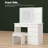 39.4'' Wide Makeup Vanity Set with Stool and Mirror