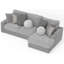 Méridienne 2 pièces avec coussins de siège Stafford et coussins décoratifs Stafford-727234877-727234876
