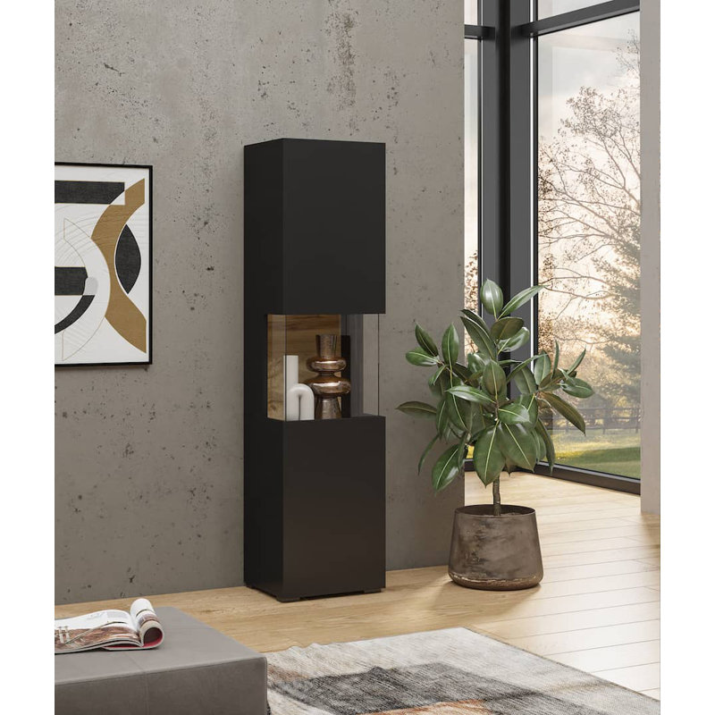 Deangello Display Cabinet, Black