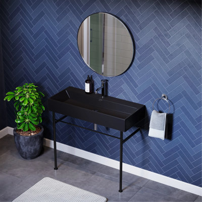 Lavabo console en céramique Claire 40