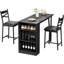 Ensemble de table de salle à manger 55,1 "pour 4 personnes avec bancs-223258354