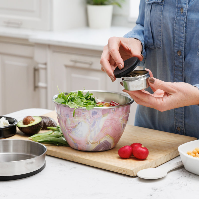 S'well Geode Rose Stainless Steel Salad Bowl