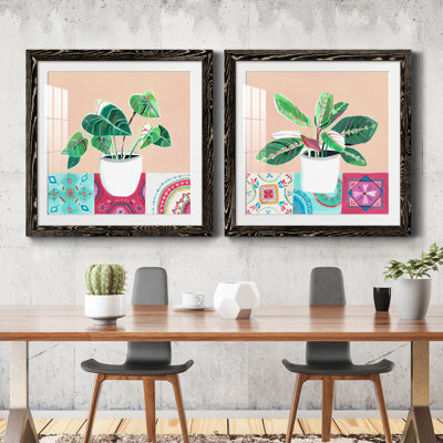 «Growing Happy I», ensemble de 2 peintures
