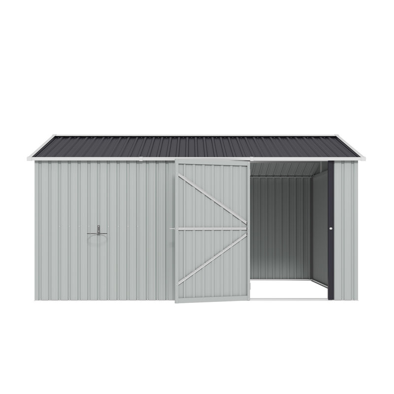 Remise de rangement extérieure en métal blanc 10 pi x 12 pi Campcraft