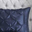 Literie grand bleu marine, 7 pièces avec tissu et garnitures décoratives-119384981-119384983