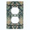 Copper Rust Patina Teal Print 1 - Gang Duplex Outlet Standard Wall Plate