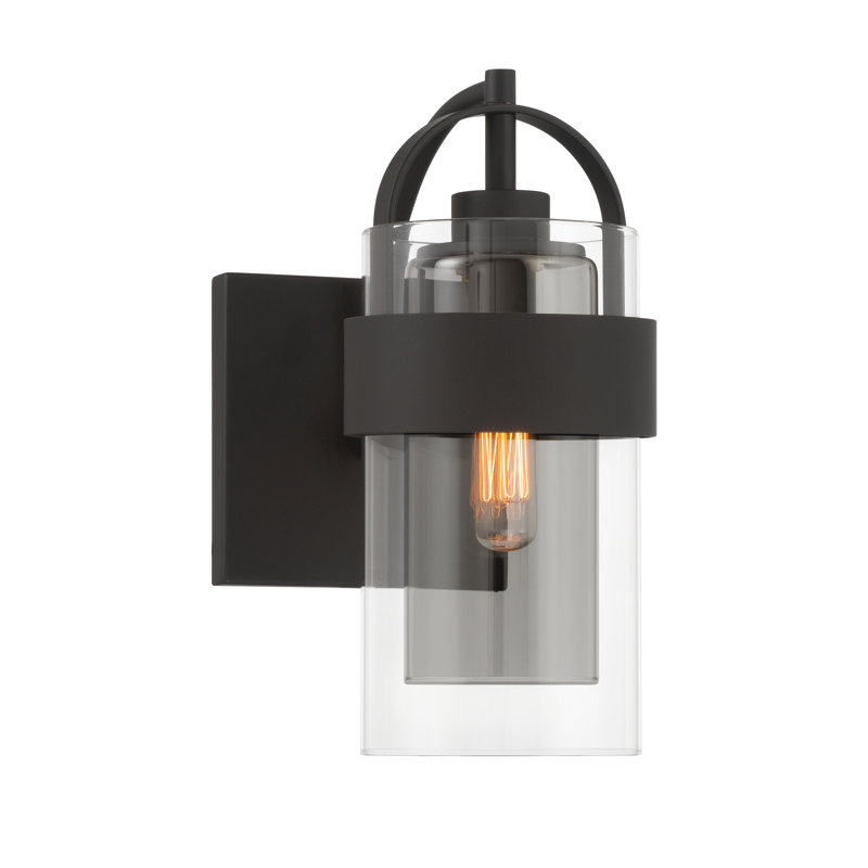 Ravik 10.5" High 1-Light Bath Sconce, Black