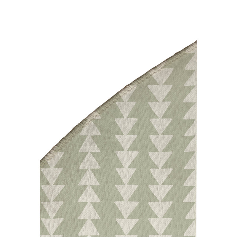 Tribal Arrows Non-Slip Outdoor Rug, Round 5'