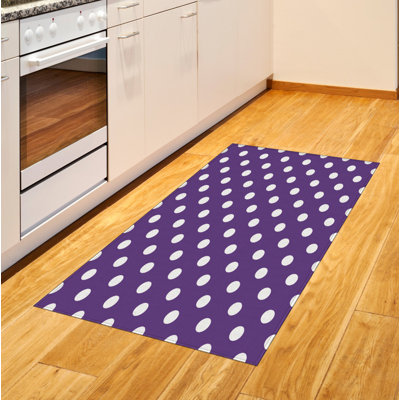 Tapis décoratif aubergine