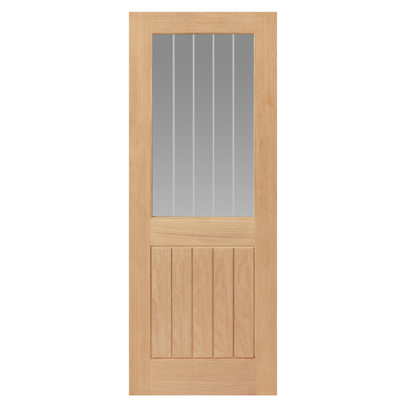 Montello Oak Internal Door Unfinished, 198.1cm H x 76.2cm W x 3.5cm D
